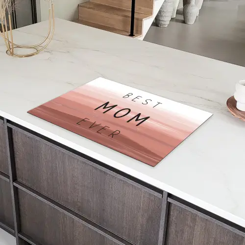 Spreuken - Quotes Best mom ever - Moederdag - Mama - Cadeau moederdag Inductie beschermer vinyl 3mm klein -sfeer8