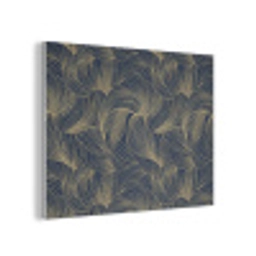 Abstract - Lijnen - Blauw - Goud PET vilt klein 837 -3d