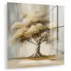 Boom - Bladeren - Abstract - Wit plexiglas 5mm klein -zzzproduct_nieuw