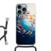 Zee - Vissen - Kleurrijk - Dynamisch Hoesje iPhone 16 Pro Max met koord klein -3d