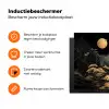 Gouden rivier - Bergen - Maan - Sterrenhemel Inductie beschermer vinyl 3mm klein -zzzzzzz-td-ups
