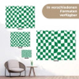 Schaakbord - Golvend - Groen tuinposter los doek klein 239 -Xsfeer9_DE