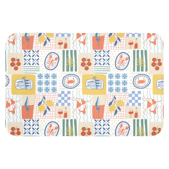 Illustratie - Patroon - Grafisch - Kleur Badmat klein 997 -3d