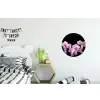 Orchidee - Bloemen - Roze - Flora Wandcirkel aluminium klein -kinderkamer