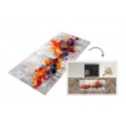Abstract - Schilderij - Kleurrijk - Dynamisch Keukenloper - keukenmat middel -3d