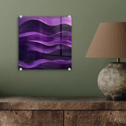 Golven - Abstract - Paars plexiglas 5mm klein -sfeer3