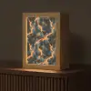 Oranje - Bliksem - Wolken Light Box met kabel (Tafellamp) klein 925 -z3d_website