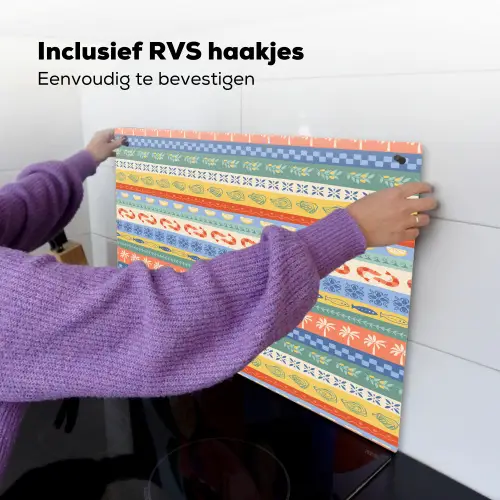 Zee - Sfeer - Oester - Garnaal Inductie beschemer met haakjes klein 777 -ky-ophangen-nl