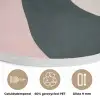 Abstract - Golven - Sierlijk - Roze Akoestische PET Vilt - Rond klein -closeup_NL