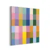 Blokken - Vierkant - Patroon - Gekleurd aluminium wit klein -3d