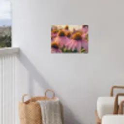 Bloemen - Paars - Bijen tuinposter los doek klein -sfeer8