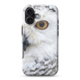 Sneeuwuil - Oog - Wildlife - Wit Toughcase MagSafe Apple iPhone 17 klein -3d