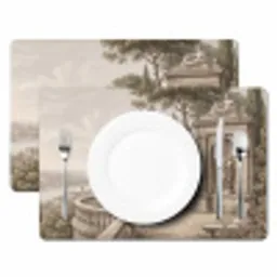 Terras - Stad - Uitzicht - Rivier Placemat vinyl groot -zzsfeer2_Kitchenyeah-website