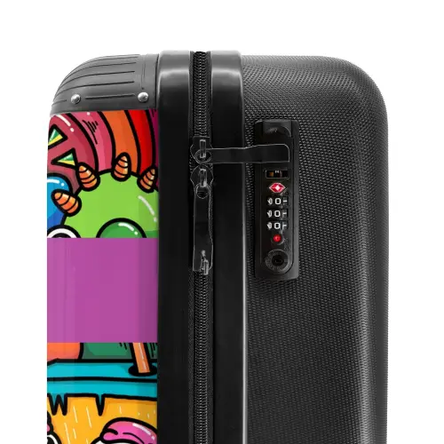Monster met 1 Oog NBS - Handbagage koffer - Kinderen Unisex middel -slot