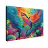 Haai - Koraalrif - Abstract - Kleurrijk canvas 2cm klein -z3d