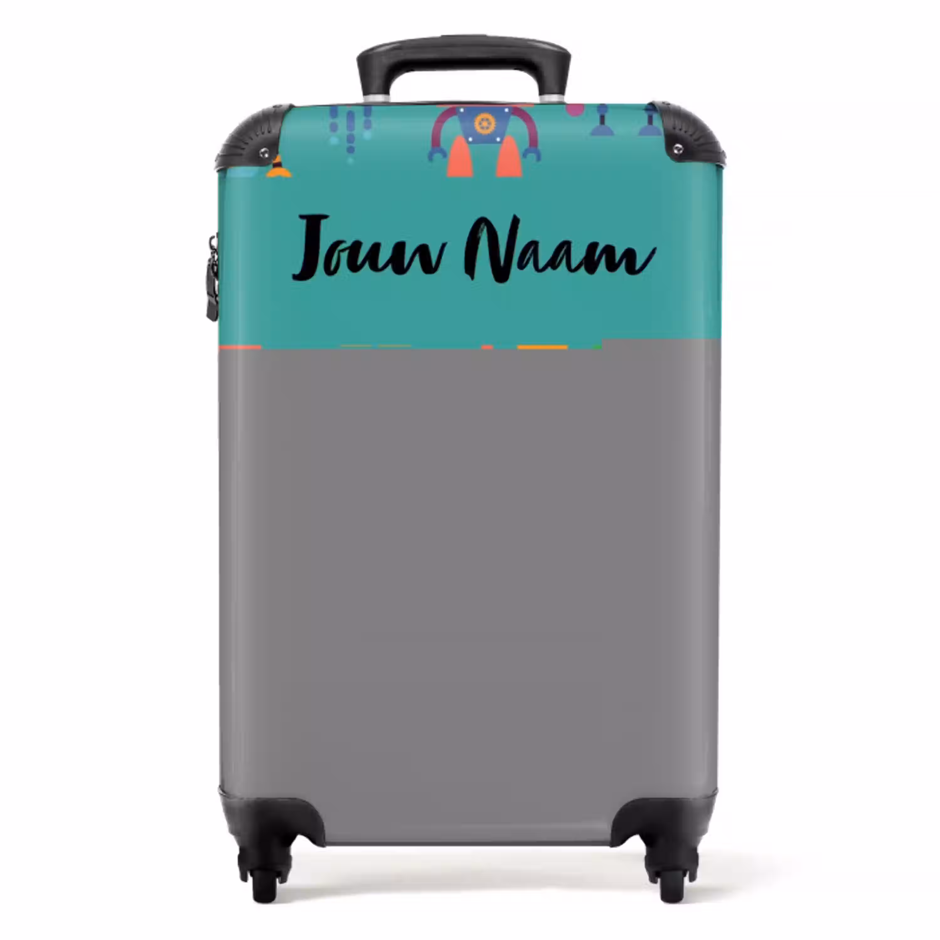 Robo rave NBS - Handbagage koffer - Kinderen Unisex middel -productfoto_recht