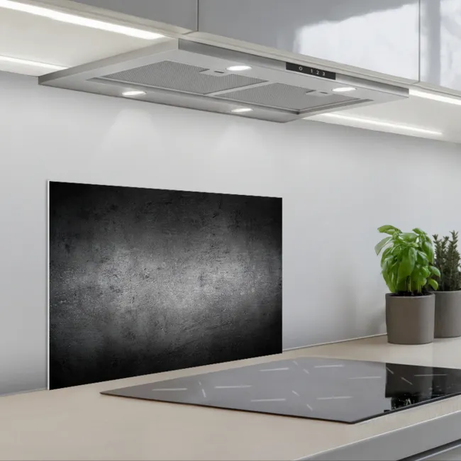 Beton - Grijs - Retro - Cement - Textuur keuken achterwand spatscherm klein -3d_schuin