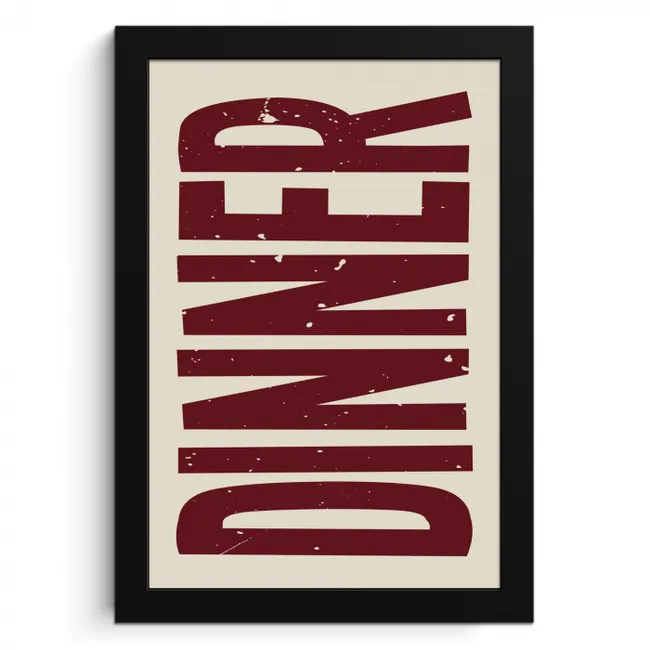 Eten - Decoratie - Rood - Vintage KitchenYeah - Keuken - Fotolijst klein -3d