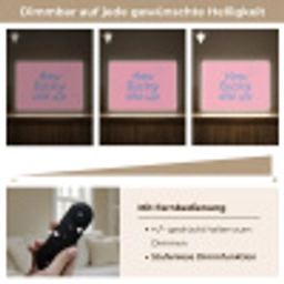 How lucky are we - Klavervier - Roze - Blauw Light Box met batterij (Wandlamp) middel -USP_dimbaarDE