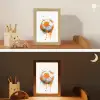 Voetbal - Abstract - Oranje - Verfspatten Light Box met kabel klein -sfeer3_kind