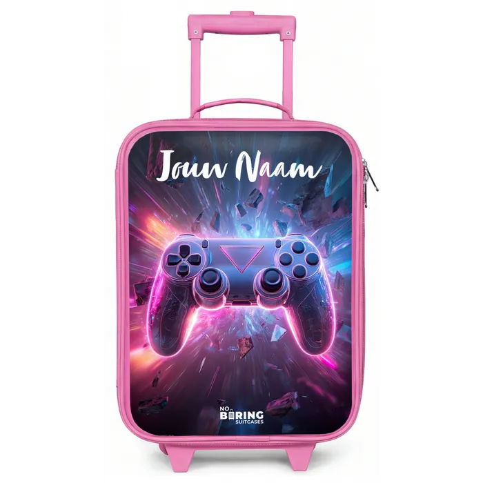 Controller - Neon - Game Kinderkoffer - Roze klein -zz3dotto