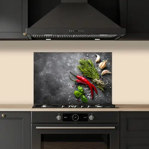 Contrast in Smaak en Textuur keuken achterwand spatscherm klein -sfeer1