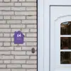 Donkerpaars - Modern Naambord Huisje klein -sfeer1