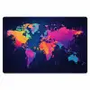 Wereldkaart - Kleurrijk - Graffiti Placemat vinyl groot -zzsfeer1_Kitchenyeah-website