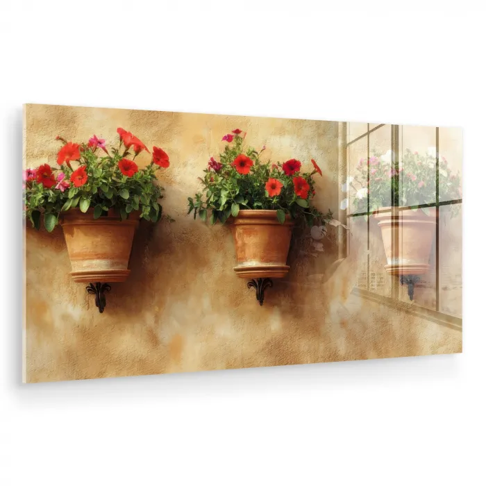 Bloempotten - Muur - Vintage plexiglas 5mm klein -zzzproduct_nieuw