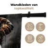 Olifant - Watercolor - Wilde dieren - Luxe Wandkleed katoen klein -sfeer2