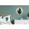 Cactus - Subtiel - Groen Wandcirkel aluminium klein -slaapkamer