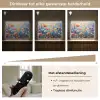 Bloemen - Natuur - Waterverf - Kunst Light Box met batterij (Wandlamp) middel -USP_dimbaarNL