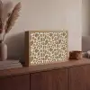 Giraf - Klassiek - Bruin Light Box met batterij (Wandlamp) middel 907 -sfeer2