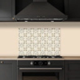 Tegel - Motief - Beige keuken achterwand spatscherm klein 900 -sfeer1