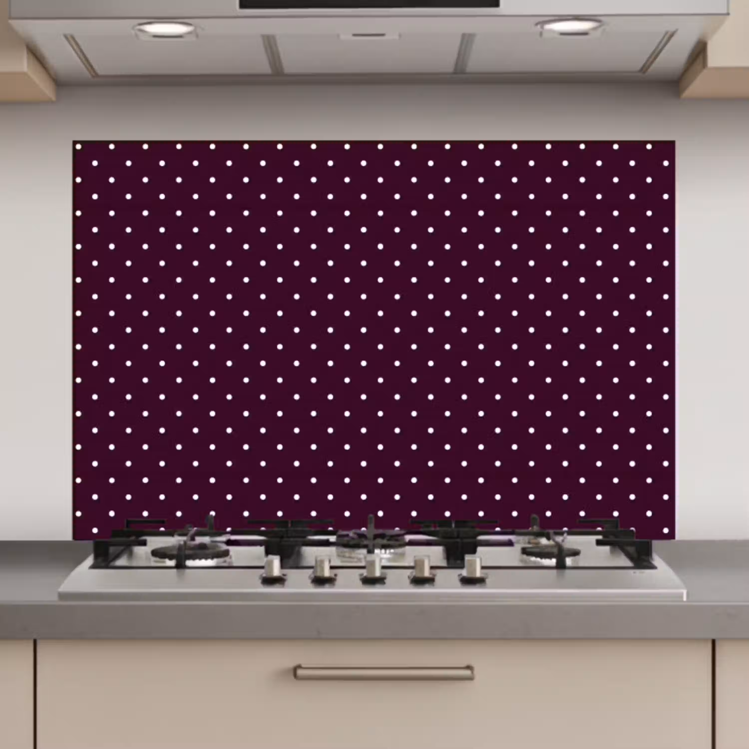 Stippen - Modern - Paars keuken achterwand spatscherm klein 900 -3d_website