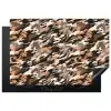Camouflage - Patroon - Beige - Bruin Inductie beschermer vinyl 3mm klein 276 -3d