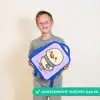 Kawai - Eend - Sjaal Kinderrugzak - Blauw middel -sfeer1_NL