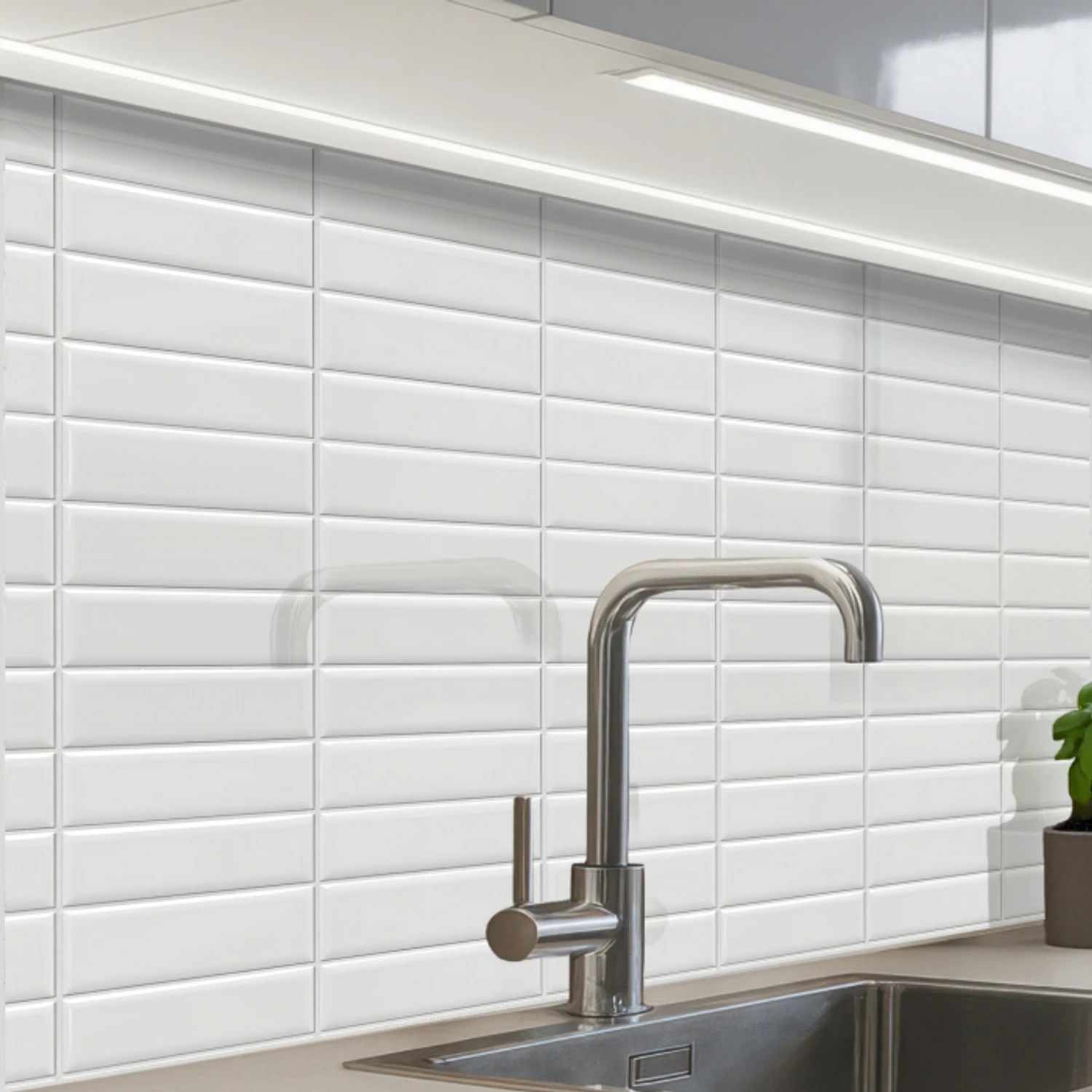 Metro - Tegels - Wit keuken achterwand 2 middel 865 -zzzz3d_schuin