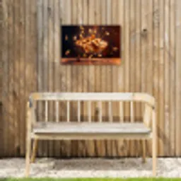 Appel - Taart - Warm - Eten Tuinposter op houten frame 2 cm dik klein -sfeer4
