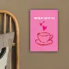 Thee - Roze - Valentijn - Tekst canvas 2cm klein -sfeer3