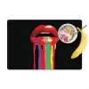 Lippen - Kleuren - Zwart Placemat vinyl groot -zzzproduct_Kitchenyeah-website