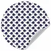 Oceaan - Vis - Blauw - Wit Wandcirkel behangsticker klein 186 -3d