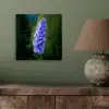 Bloemen - Blauw - Dennenboom aluminium wit klein -sfeer2