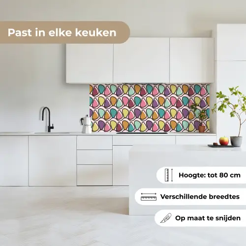 Patroon - Ovaal - Pastel keuken achterwand 2 middel 871 -sfeer4_NL