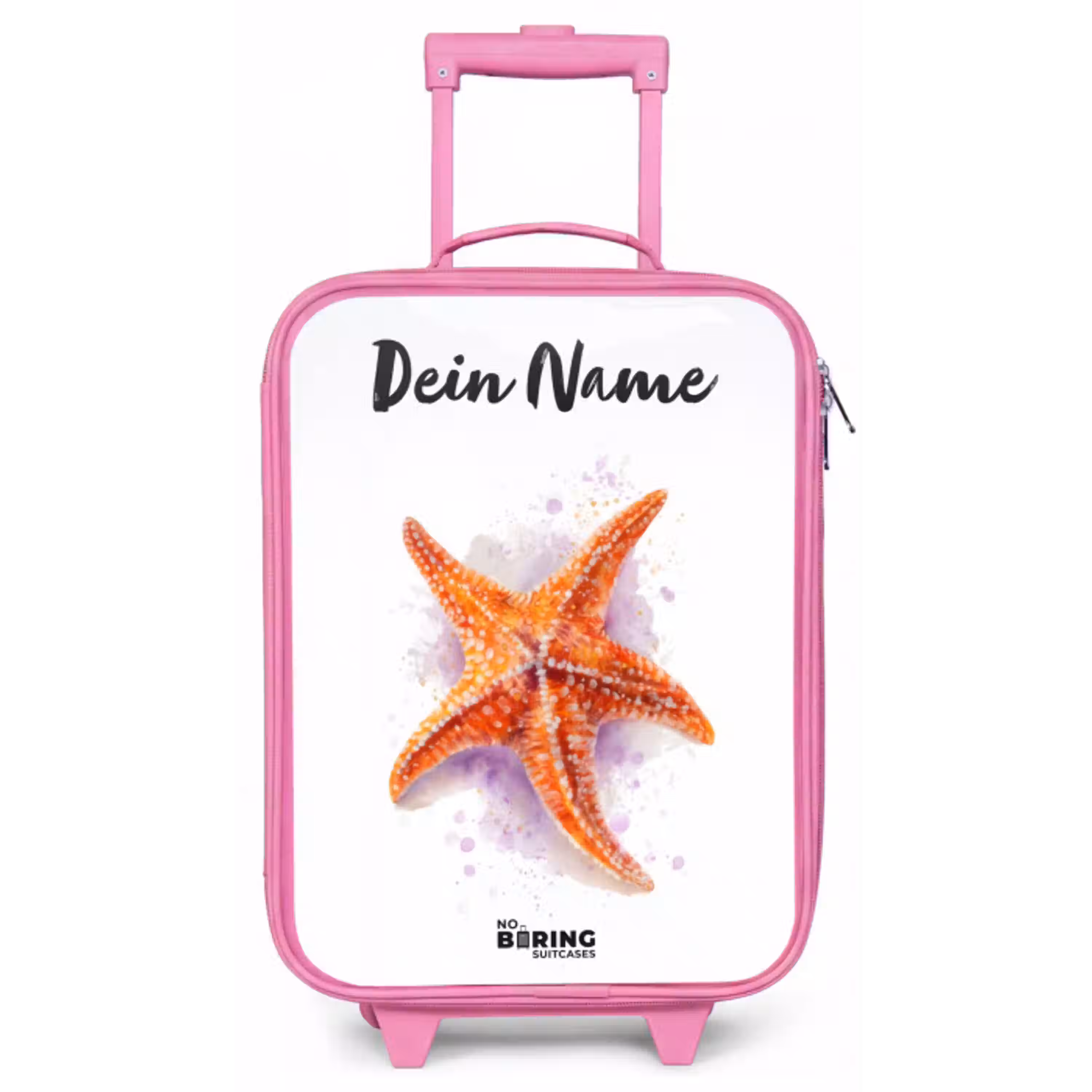Oranje Zeester Illustratie Kinderkoffer - Roze klein -zz3dotto