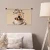 More espresso - Koffie - Eend Wandkleed katoen klein -sfeer4