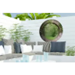 Park - Doorkijk - Natuur Wandcirkel tuinposter met ringen klein -buiten2