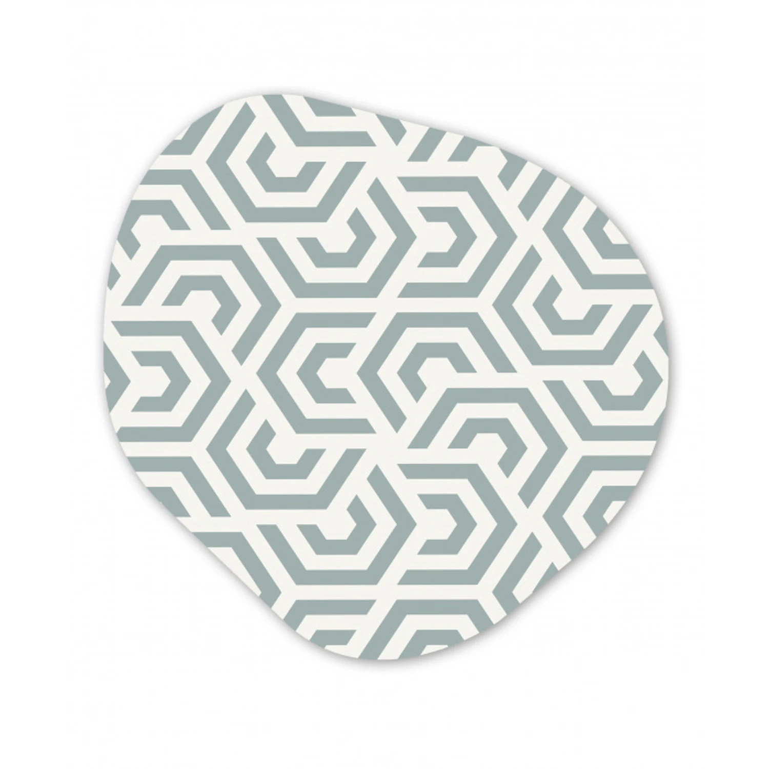 Design - Lijn - Patroon - Groen Wandcirkel Organisch Forex 3mm klein 629 -3d