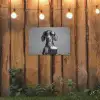 Teckel - Bier - Glas - Bril tuinposter los doek klein -sfeer1