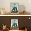 Monstertruck - Auto - Jongens - Groen Light Box met kabel (Kinderlampje) klein -sfeer3_kind
